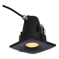 Azzardo AZ5392 - Badrumsinfälld taklampa ROMOLO 1xGU10/50W/230V IP65 svart