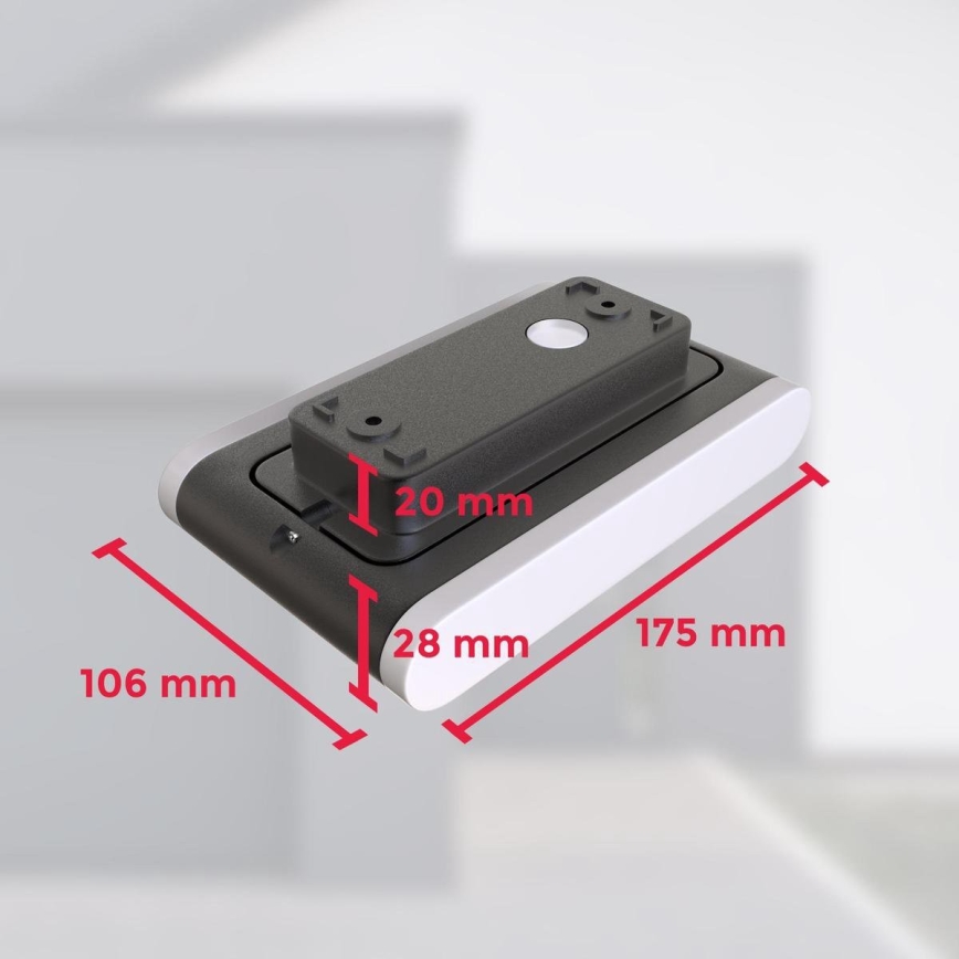 B.K. Licht 1184 - LED Utomhusvägglampa 2xLED/3,5W/230V IP44 4000K