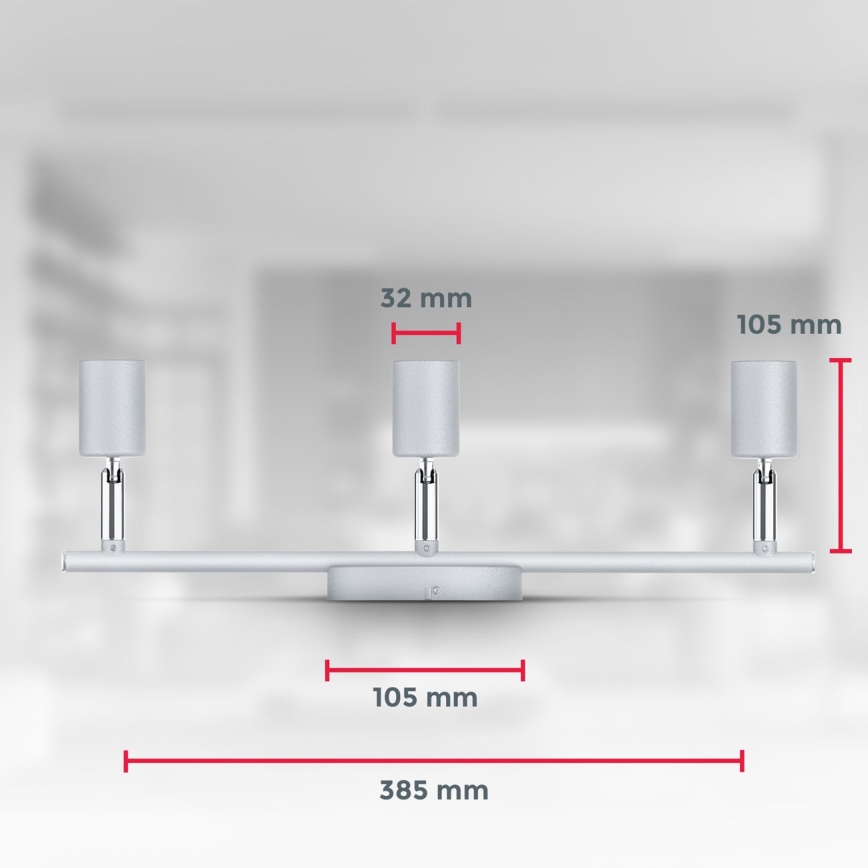 B.K.Licht 1409 - LED spotlight 3xGU10/5W/230V