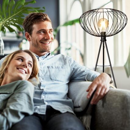 B.K. Licht 1470 - Golvlampa  RETRO 1xE27/40W/230V