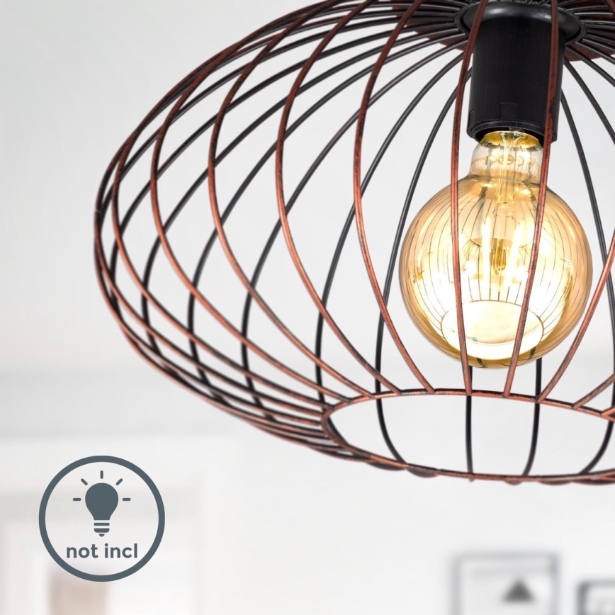 B.K. Licht 1471 - Surface-mounted takkrona  RETRO 1xE27/40W/230V koppar