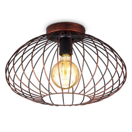 B.K. Licht 1471 - Surface-mounted takkrona  RETRO 1xE27/40W/230V koppar