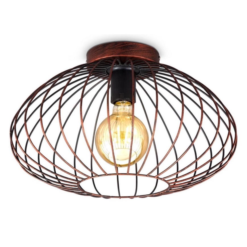 B.K. Licht 1471 - Surface-mounted takkrona  RETRO 1xE27/40W/230V koppar