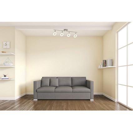 B.K. Licht 30-03-04-C - LED spotlight DONUT 4x LED/4W/230V