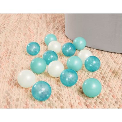 B-Toys - Barnpool med bollar diameter 89 cm grå/turkos