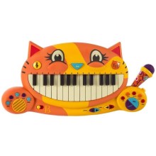 B-Toys - Piano med mikrofon för barn Cat 4xAA