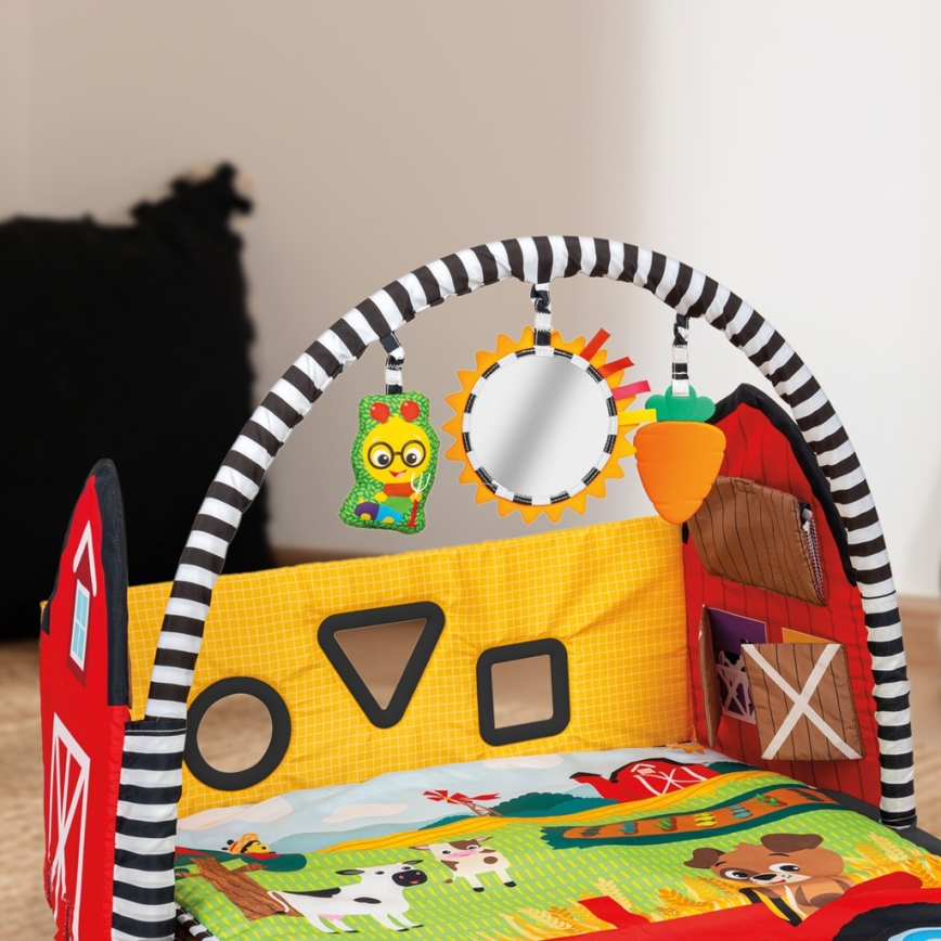 Baby Einstein - Lekmatta för barn BUSY BARNYARD 4xAA