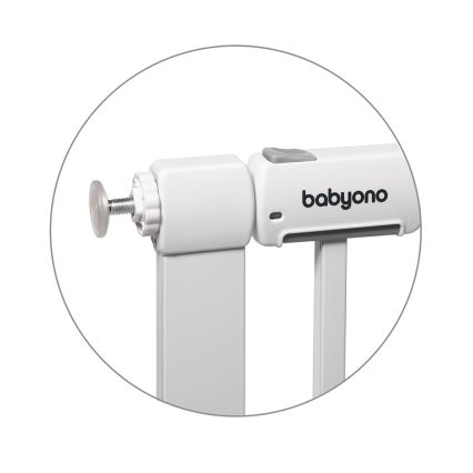 BabyOno - Säkerhetsgrind 75-96 cm vit