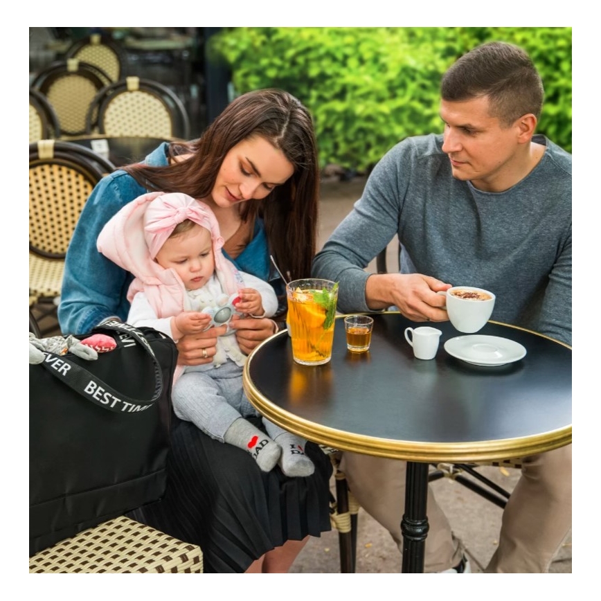 BabyOno - Skötväska för sittvagn Best Time Ever svart