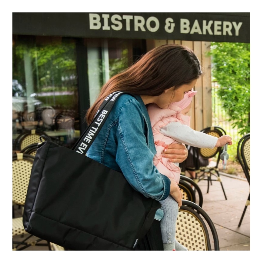 BabyOno - Skötväska för sittvagn Best Time Ever svart