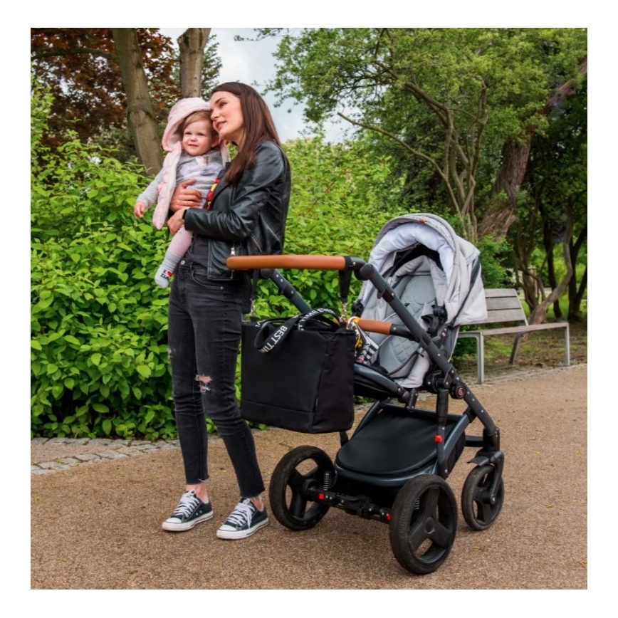 BabyOno - Skötväska för sittvagn Best Time Ever svart