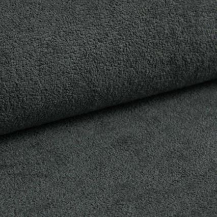 Bäddbar hörnsoffa i L med förvaring CASTELO, höger, mörkgrå