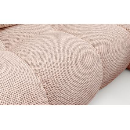 ALMADA bäddbar hörnsoffa i L-form med förvaring, höger, rosa