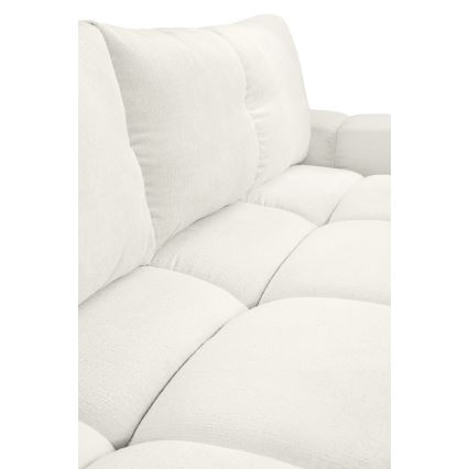 Bäddbar stoppad tresitssoffa med förvaring ALMADA beige