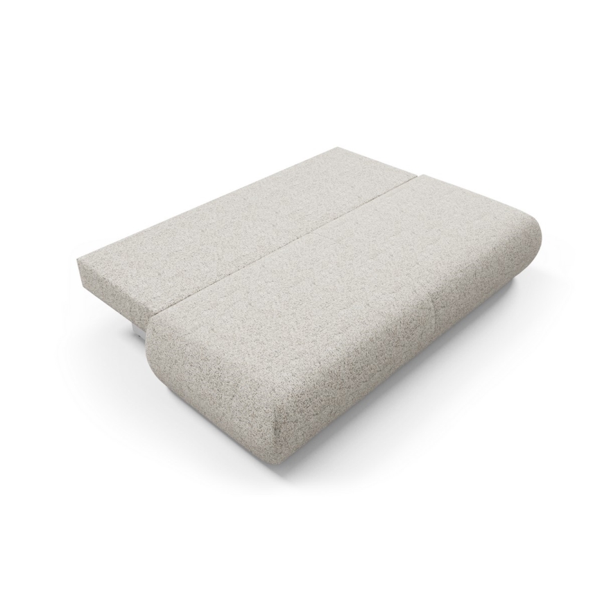 Bäddbar tresitssoffa med förvaring PRATO beige