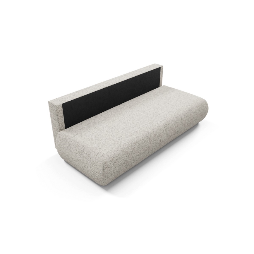 Bäddbar tresitssoffa med förvaring PRATO beige