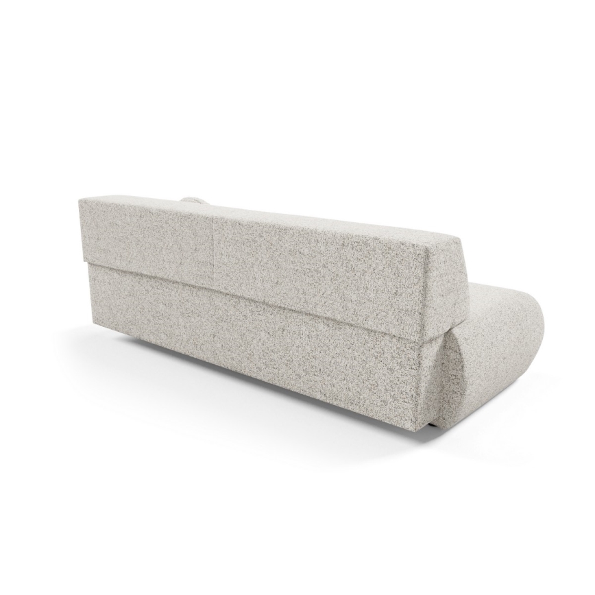 Bäddbar tresitssoffa med förvaring PRATO beige