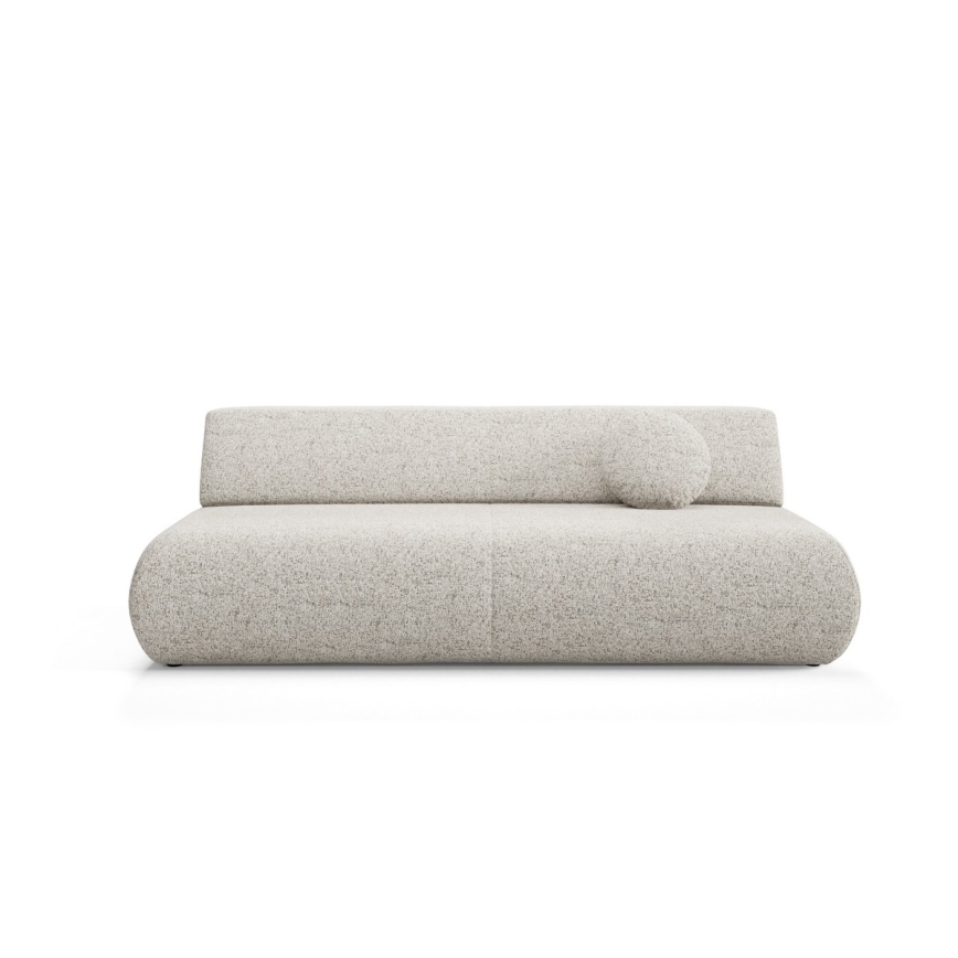 Bäddbar tresitssoffa med förvaring PRATO beige