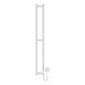 Badrum element HF SLIM 80W/230V 117x14 cm vit vinklat