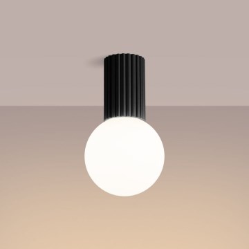 Badrum takbelysning HALO 1xG9/8W/230V diameter 12 cm IP44 svart