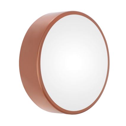 Badrum taklampa  CLEO 2xE27/24W/230V d. 30 cm koppar IP54