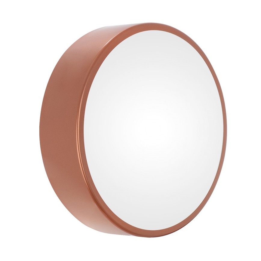 Badrum taklampa  CLEO 2xE27/24W/230V d. 30 cm koppar IP54