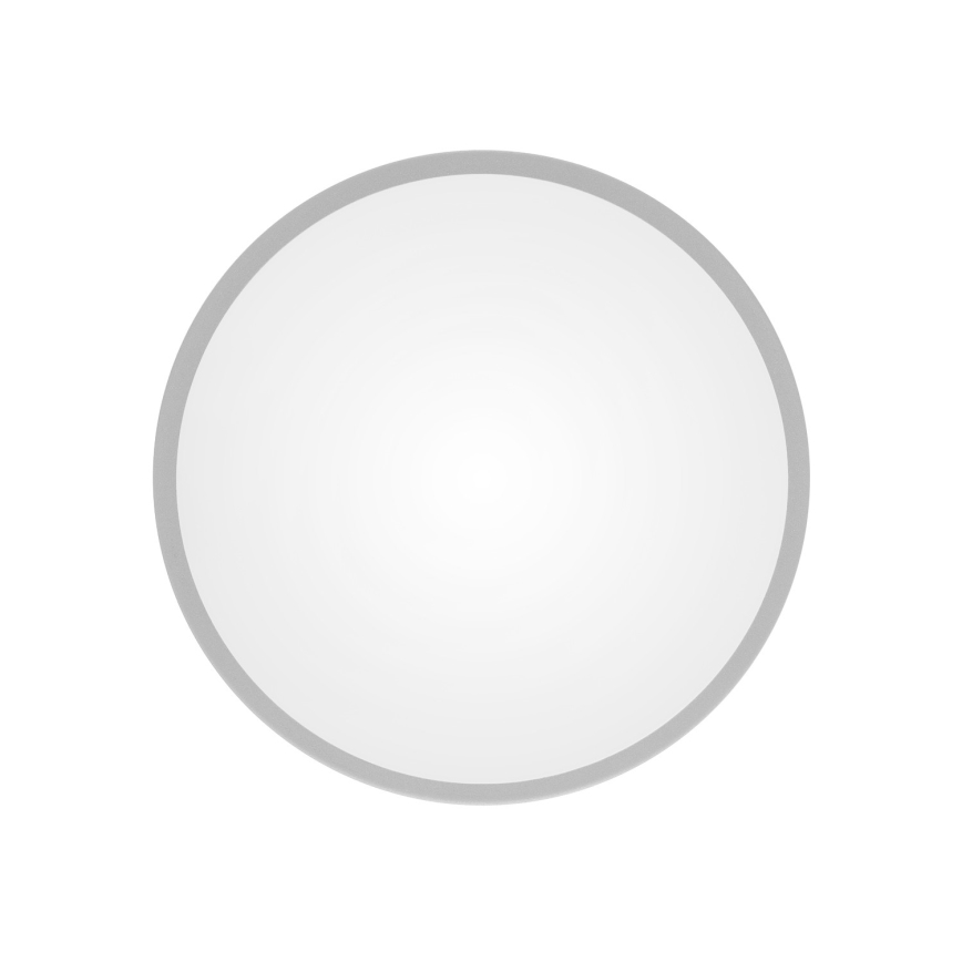 Badrumsarmatur med sensor CLEO 2xE27/24W/230V, Ø 30 cm, grå, IP54