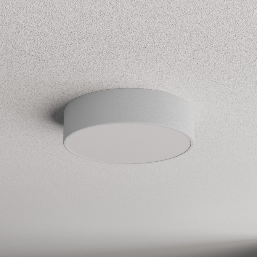 Badrumsarmatur med sensor CLEO 2xE27/24W/230V, Ø 30 cm, grå, IP54