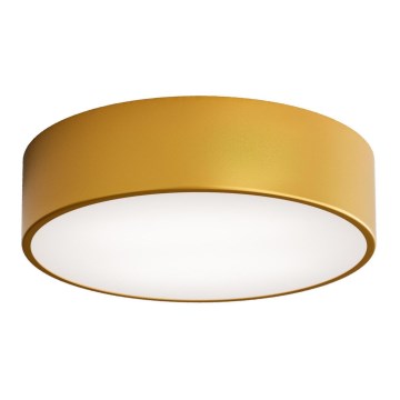 Badrumsarmatur med sensor CLEO 2xE27/24W/230V Ø 30 cm guld IP54