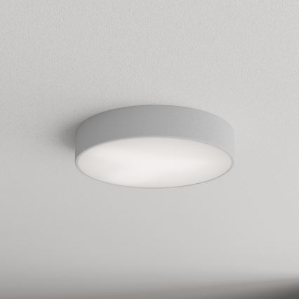 Badrumsarmatur med sensor CLEO 3xE27/24W/230V Ø 40 cm, grå, IP54