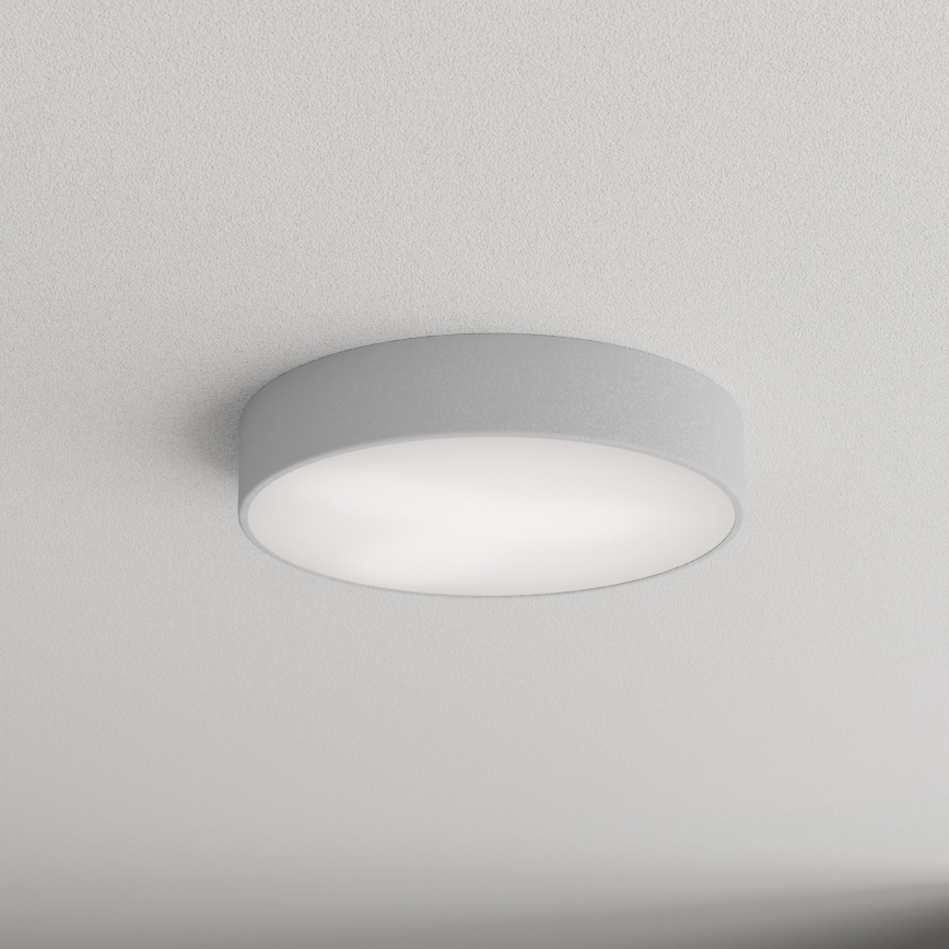 Badrumsarmatur med sensor CLEO 3xE27/24W/230V Ø 40 cm, grå, IP54