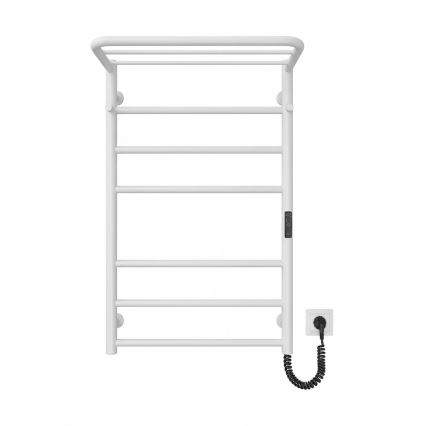 Badrumshanddukstork HOME 95 W/230 V, 77 x 53 cm, rostfritt stål/vit, högerutförande