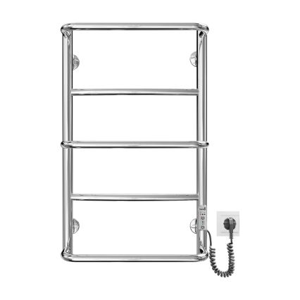 Badrumshanddukstork LUX 65W/230V 65x43 cm rostfritt stål/blank krom högerutförande