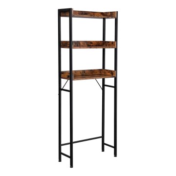 Badrumshylla RENARO brun/svart