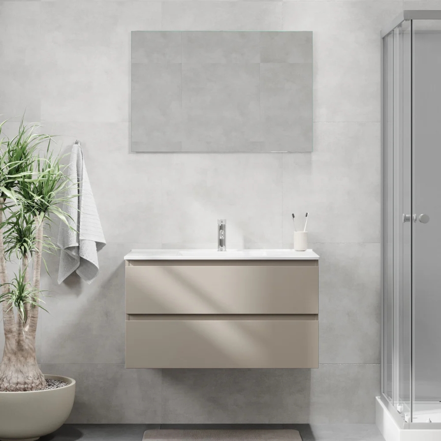 Badrumskommod med tvättställ KENWOOD 91x50x45 cm Marakesh