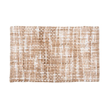 Badrumsmatta BELWEDER 60x100 cm beige/vit