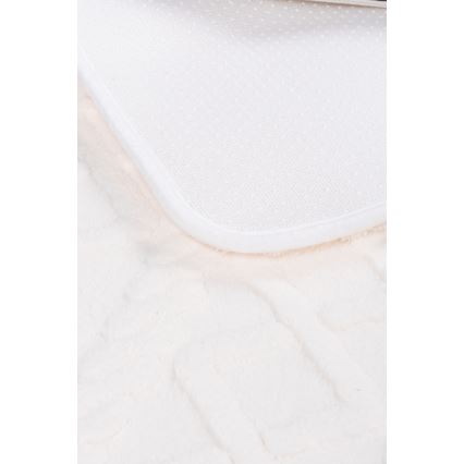 Badrumsmatta NEW STYLE 3D 60x90 cm krämfärgad