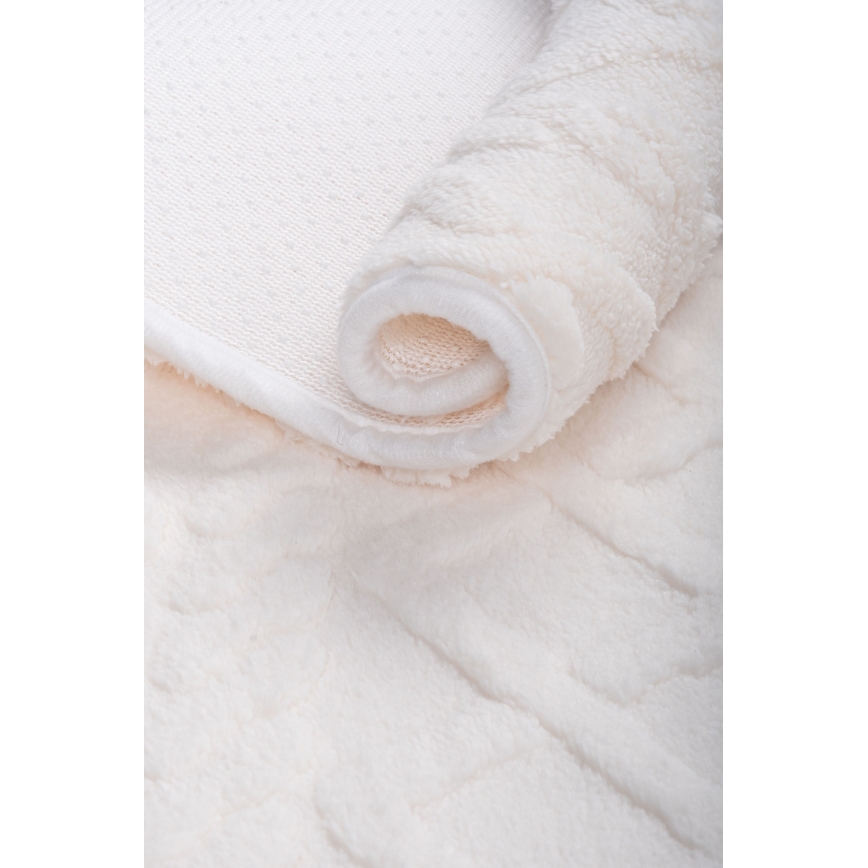 Badrumsmatta NEW STYLE 3D 60x90 cm krämfärgad