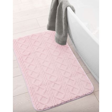 Badrumsmatta NEW STYLE 3D 60x90 cm rosa