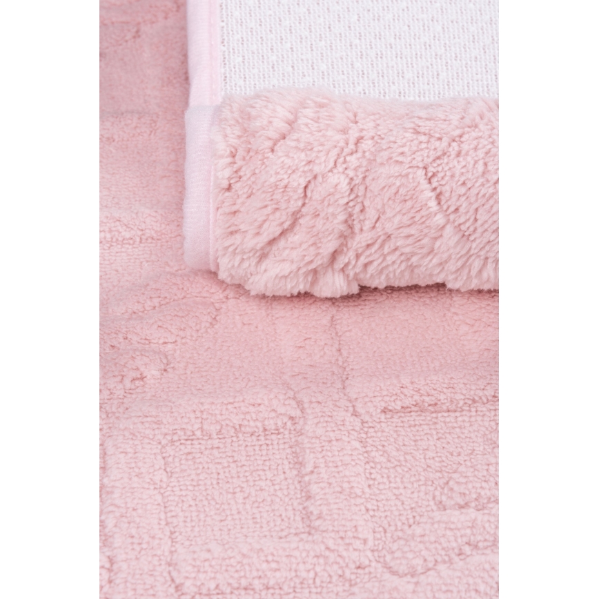 Badrumsmatta NEW STYLE 3D 60x90 cm rosa