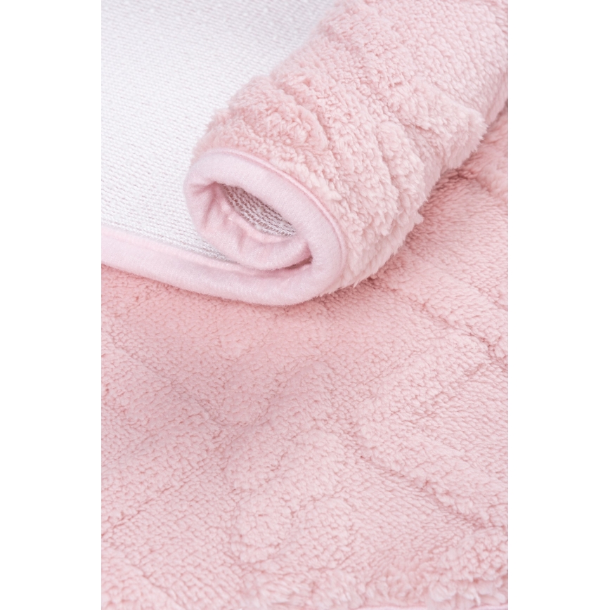Badrumsmatta NEW STYLE 3D 60x90 cm rosa