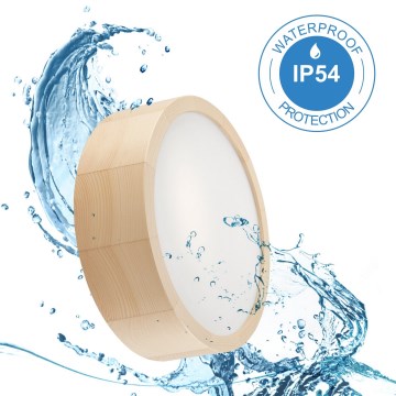 Badrumsplafond NATURAL 2xE27/15W/230V IP54 tall ? 27 cm