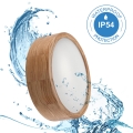 Badrumsplafond OAK 2xE27/15W/230V IP54, ek, Ø 27 cm