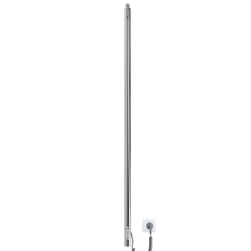 Badrumsradiator RAY 25W/230V 110x30 cm IP44 rostfritt stål/blank krom