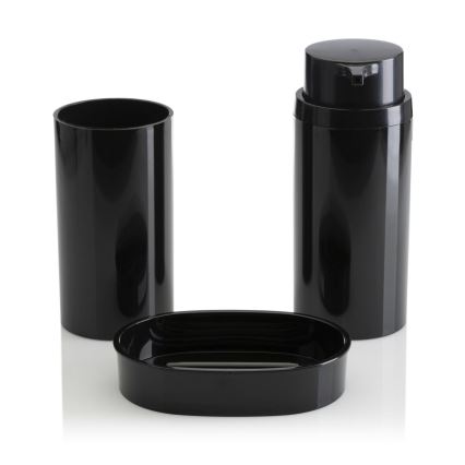 Badrumsset CARMEN 5 delar svart