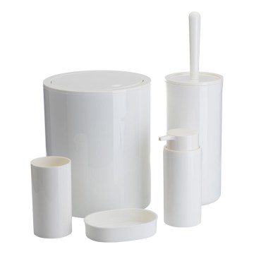 Badrumsset CARMEN 5 delar vit