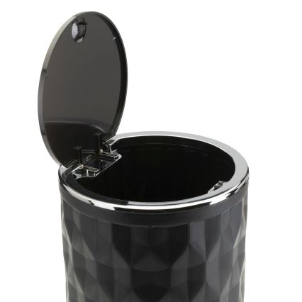 Badrumsset REINA 5 delar svart/skinande krom