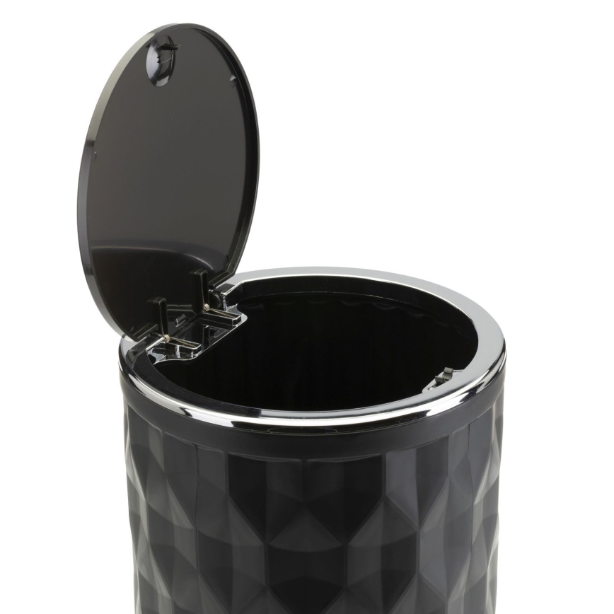 Badrumsset REINA 5 delar svart/skinande krom