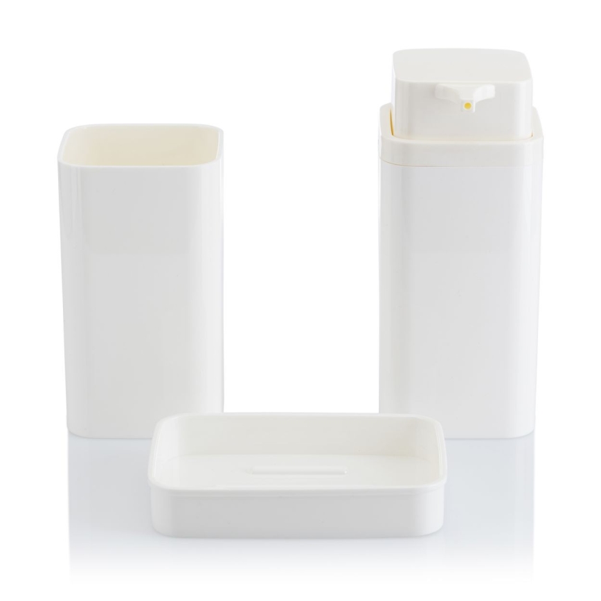 Badrumsset SIERRA 5 delar vit