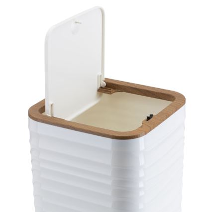 Badrumsset WAVE 5 delar vit/brun